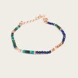Lapis Lazuli & Turquoise Beaded Bracelet