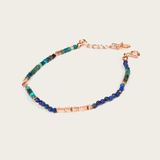 Lapis Lazuli & Turquoise Beaded Bracelet