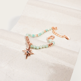 Amazonite & Rose Gold Beaded Bracelet
