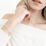 Amazonite & Rose Gold Beaded Bracelet