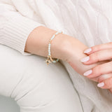 Amazonite & Rose Gold Beaded Bracelet