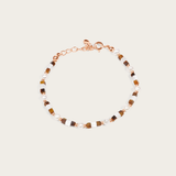 Mini Pearl & Tiger Eye Beaded Bracelet