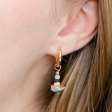 Cora Asymmetrical Pearl Huggies