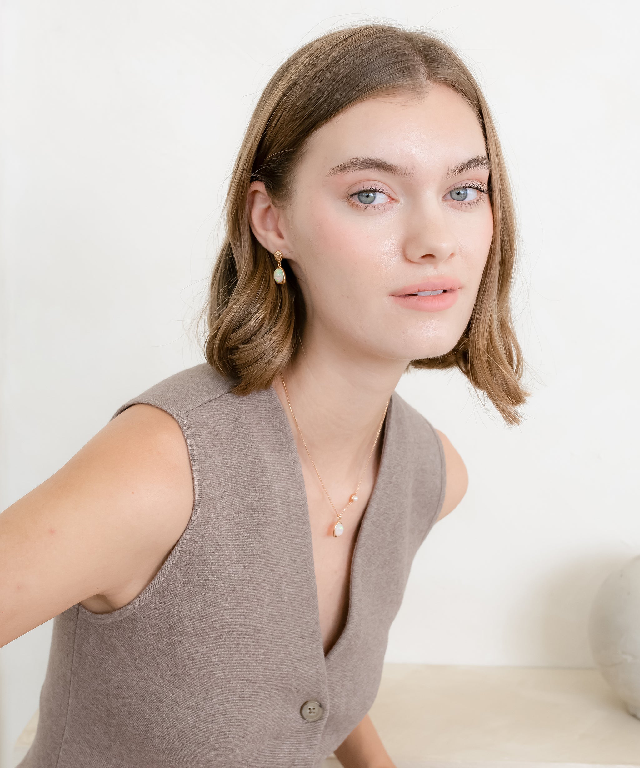 Mira Orbit Necklace & Earring Set
