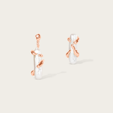 Flow Asymmetrical Biwa Pearl Earrings