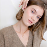 Flow Asymmetrical Biwa Pearl Earrings