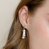 Flow Asymmetrical Biwa Pearl Earrings