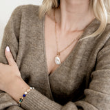 Cora Baroque Pearl T-Lock Necklace