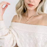 Flow Duality Biwa Pearl Necklace