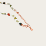 Mixed Jade & Peridot Beaded Choker Necklace