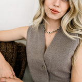 Mixed Jade & Peridot Beaded Choker Necklace