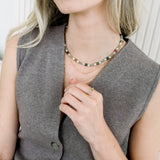 Mixed Jade & Peridot Beaded Choker Necklace