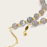Labradorite & Gold Beaded Necklace