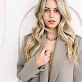 Labradorite & Gold Beaded Necklace