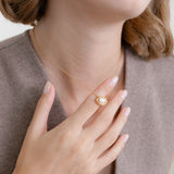 Mira Nest Opal Pendant Necklace