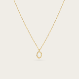 Mira Mini Opal Pendant Necklace