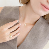 Mira Mini Opal Pendant Necklace