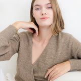 Mira Station Necklace with Drop Pendant