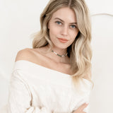 Biwa Pearl & Jade Beaded Necklace