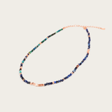 Lapis Lazuli & Turquoise Beaded Choker Necklace