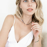 Lapis Lazuli & Turquoise Beaded Choker Necklace