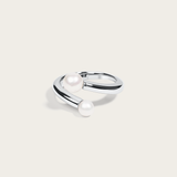 Cora Spiral Pearl Ring