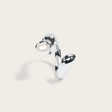 Flow Crest Pearl Ring
