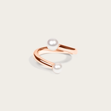 Cora Spiral Pearl Ring