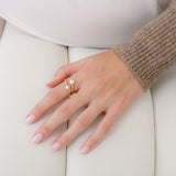 Cora Spiral Pearl Ring