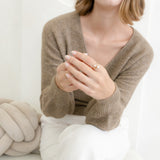 Cora Spiral Pearl Ring